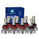 Set of 8 H8/H9/H11 9005/HB3/H10 LED Super Bright High Beam Low Beam Daytime Running Fog Light 140W, 12V, 6000K, 30,000 hours, IP68, Operating Temperature -15c~105c For 2007-2009 Saturn Aura