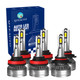 6PC 9005/HB3/H10 H8/H9/H11 LED Bulb Super Bright Daytime Running High Beam Low Beam 140W, 12V, Color Temperature 6000K, 30,000 hours, Waterproof rate IP68, -15c~105c For 2010-2016 Cadillac SRX
