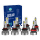 Set of 8 9006/HB4 9005/HB3/H10 LED Bulb H8/H9/H11 LED Bulb High Beam Low Beam Fog Light Daytime Running 140W, Voltage 12V 6000K 30,000 hours IP68 -15c~105c For 2005-2008 Pontiac Grand Prix