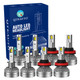 Set of 8 H1 H8/H9/H11 LED Bulb Super Bright Daytime Running High Beam Low Beam Fog Light 140W, Voltage 12V, 6000K, Lifespan 30,000 hours, Waterproof rate IP68, Operating Temperature -15c~105c