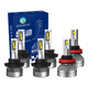 Set of 6 H13 H8/H9/H11 LED Bulb High Beam Low Beam Daytime Running Fog Light 140W, Voltage 12V, Lifespan 30,000 hours, Waterproof rate IP68 -15c~105c For 2013-2015 Chevrolet Spark