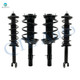 Set of 4 Front-Rear Quick Complete Strut-Coil Spring For 2016 2017 Honda Accord