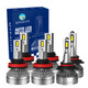 9005/HB3/H10 H8/H9/H11 LED Super Bright High Beam Low Beam Fog Light 140W, 12V, Color Temperature 6000K, Lifespan 30,000 hours, Waterproof rate IP68, -15c~105c For 2017 2018 Chrysler Pacifica