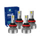 Set of 4 H8/H9/H11 LED Bulb Low Beam Fog Light 140W, 12V, Color Temperature 6000K, Lifespan 30,000 hours, Waterproof rate IP68, Operating Temperature -15c~105c For 2011-2015 Hyundai Sonata
