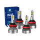 Set of 4 H8/H9/H11 LED Bulb Low Beam Fog Light 140W, 12V, Color Temperature 6000K, Lifespan 30,000 hours, Waterproof rate IP68, Operating Temperature -15c~105c For 2019 Chrysler Pacifica