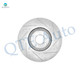 Set of 4 Front 320mm-Rear 308mm Drilled Slotted Brake Disc Rotors For 2015 2019 Infiniti Q70