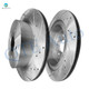 308mm Rear Drilled Slotted Brake Disc Rotors For 2012 2013 Infiniti M35H Base