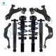 Set of 8 Front Lower Control Arm Ball Joint-Quick Complete Strut-Coil Spring Assembly-Rear Upper Rearward Control Arm-Shock Absorber For 2013-2016 GMC Acadia