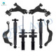 Set of 8 Front Lower Control Arm Ball Joint-Suspension Strut Assembly-Rear Upper Rearward Control Arm-Shock Absorber For 2007-2010 Saturn Outlook