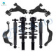 Set of 8 Front Lower Control Arm Ball Joint-Quick Complete Strut-Coil Spring Assembly-Rear Upper Rearward Control Arm-Shock Absorber For 2017 GMC Acadia Limited