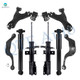 Set of 8 Front Lower Control Arm Ball Joint-Suspension Strut Assembly-Rear Upper Rearward Control Arm-Shock Absorber For 2013-2016 GMC Acadia Monotube Performance Upgrade
