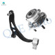 Front Right Lower Control Arm Ball Joint-Wheel Hub Bearing Assembly For 2013-2019 Ford Police Interceptor Utility