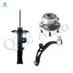 Set of 3 Front Left Lower Control Arm Ball Joint-Wheel Hub Bearing Assembly-Suspension Strut Assembly For 2011 2012 Ford Explorer
