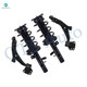 Set of 4 Front Lower Control Arm Ball Joint-Quick Complete Strut-Coil Spring Assembly For 2013 Ford Focus To 02/04/2013