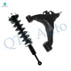 Front Left Lower Control Arm Ball Joint-Quick Complete Strut-Coil Spring Assembly For 2008-2022 Toyota Sequoia RWD
