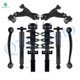 Set of 8 Front Lower Control Arm Ball Joint-Rear Upper Forward Control Arm-Quick Complete Strut-Coil Spring Assembly-Shock Absorber For 2008-2012 Buick Enclave