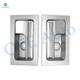 Pair of 2 Front Left Outer Door Handle For 2009-2014 Ford F-150 with chrome