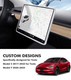Screen Protector Silicon Frame for Tesla Model 3 2017-2023(Excluding Highland), 2020-2025 Tesla Y white, Center Console Screen Edge Frame, Model 3 Y Interior Accessories White