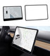 Screen Protector Silicon Frame for Tesla Model 3 2017-2023(Excluding Highland), 2020-2025 Tesla Y black, Center Console Screen Edge Frame, Model 3 Y Interior Accessories Black