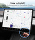 Screen Protector Silicon Frame for Tesla Model 3 2017-2023(Excluding Highland), 2020-2025 Tesla Y black, Center Console Screen Edge Frame, Model 3 Y Interior Accessories Black