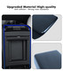 Matte Finish Black Carbon Fiber Pattern Armrest Cover For 2017-2023 Tesla 3 Except Highland, 2020-2025 Tesla Y