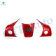 Steering Wheel Panel Wrap Kit Cover Trim For 2017-2023 Tesla 3 Except Highland, 2020-2025 Tesla Y Painted Red