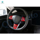 Steering Wheel Panel Wrap Kit Cover Trim For 2017-2023 Tesla 3 Except Highland, 2020-2025 Tesla Y Painted Red