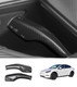 Gear Shift Cover Accessories For 2017-2023 Tesla 3 Except Highland,  2020-2025 Tesla Y Black Glossy Carbon