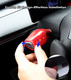Gear Shift Cover Accessories For 2017-2023 Tesla 3 Except Highland, 2020-2025 Tesla Y Red Bright Carbon