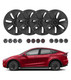Set of 4 Original Car Model Wheel Covers Hubcaps To 2021-2024 Tesla Y 19 inch Wheel