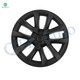 Set of 4 Matte Black Snap On Hubcap Wheel Rim Skin Covers To 2017-2023 Tesla 3 18 inch Wheel