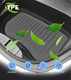 Front Cargo Tray Trunk Floor Mat Liner TPE To 2021-2023 Tesla Model 3 Except Highland Exc. Highland, Essential Tesla Accessories All weather Floor Mats To Model 3
