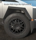 Set of 4 Wheel Center Cap Accessories For 2024-2025 Tesla Cybertruck Matte Black