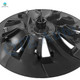 Set Of 4 Wheel Covers Big Cyclone Hubcaps Matte Black To 2017-2023 Tesla 3 19 inch Except Highland