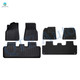 Set of 3 Double-deck Floor Mats Carpets To 2020-2025 Tesla Y