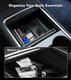 Center Console Organizer Removable Double Layer Console Tray To 2021-2024 Tesla Model 3 and Model Y, Interior Accessories To 2016-2023 Model 3 2020-2024 Model Y Except Model 3 Highland