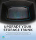 Rear Trunk Mat Storage Mat TPE Cargo Liner Storage Mat To 2021-2023 Tesla 3 Exc. Highland, Essential Tesla Accessories All weather Floor Mats To Model 3