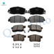 Front Rear Brake Pads for 2013-2017 Honda Accord, Set of 8 Ceramic Brakes Pads