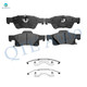 Front Rear Brake Pads for 2011-2020 Jeep Grand Cherokee, 2011-2020 Dodge Durango, Set of 8 Ceramic Brakes Pads
