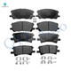 Front Rear Brake Pads for 2007-2009 Lexus RX350, 2004-2006 Lexus RX330, 2006-2008 Lexus RX400H, 2006 2007 Toyota Highlander, Set of 8 Ceramic Brakes Pads