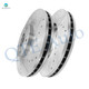 Front Drilled Brake Rotors For 2003-2012 Honda Accord, 2003-2008 Pilot, 1999-2004 Odyssey, 1999-2008 Acura TL, 2004-2014 TSX, 2001-2003 CL,2001-2006 MDX,Automotive Replacement Brake Rotors