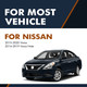 Pair Rear Shock Absorber For 2014-2019 Nissan Versa Note