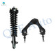 Front Left Upper Control Arm Ball Joint-Quick Complete Strut-Coil Spring Assembly For 1994-1997 Honda Accord