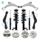 Set of 12 Front Lower Control Arm Ball Joint-Wheel Hub Bearing Assembly-Quick Complete Strut-Coil Spring Assembly-Rear Upper Control Arm-Wheel Hub Bearing Assembly-Shock Absorber For 2016 Chevrolet Malibu Limited