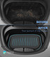 Front Cargo Tray Trunk Floor Mat Liner TPE for 2021 2022 2023 Tesla Model 3 Exc. Highland, Essential  Accessories All weather