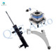 Set of 3 Front Left Lower Control Arm Ball Joint-Wheel Hub Bearing Assembly-Suspension Strut Assembly For 2010 Buick Allure w/o Electronic Suspension Set of 3 Front Left Lower Control Arm Ball Joint-Wheel Hub Bearing Assembly-Suspension Strut Assembly For 2010 Buick Allure w/o Electronic Suspension