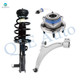Set of 3 Front Left Lower Control Arm Ball Joint-Wheel Hub Bearing Assembly-Quick Complete Strut-Coil Spring Assembly For 2010 Buick Allure Set of 3 Front Left Lower Control Arm Ball Joint-Wheel Hub Bearing Assembly-Quick Complete Strut-Coil Spring Assembly For 2010 Buick Allure
