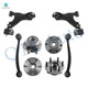 Set of 8 Front Lower Control Arm Ball Joint-Wheel Hub Bearing Assembly-Rear Upper Forward Control Arm-Wheel Hub Bearing Assembly For 2008-2017 Buick Enclave