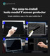 Center Screen Tempered Glass Screen Protector Film Replacement For Tesla 2017-2025 3