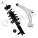 Front Left Lower Control Arm Ball Joint-Quick Complete Strut-Coil Spring Assembly For 2011-2017 Buick Regal